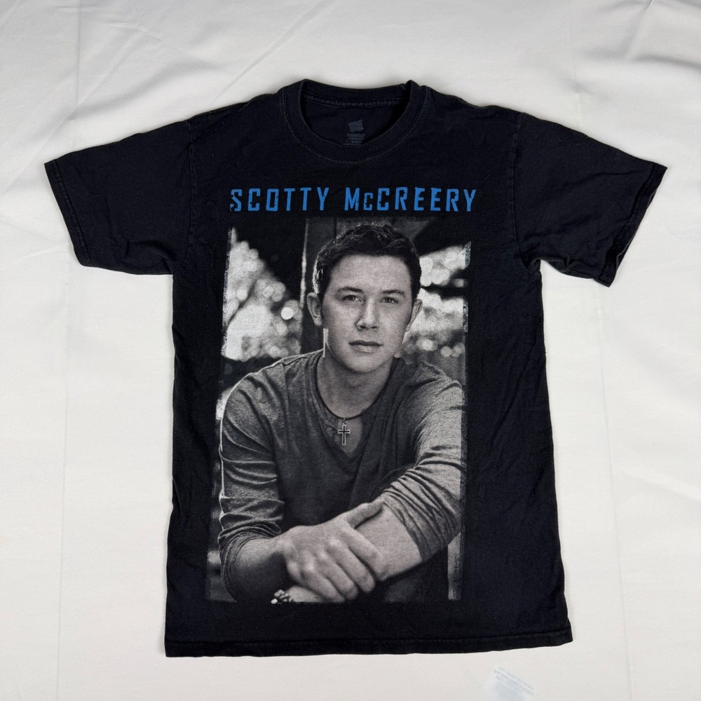 Scotty McCreery On Tour Graphic Shirt Black Small Hanes ComfortSoft Concert Tee